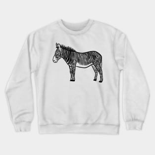 Stick figure zebra Crewneck Sweatshirt